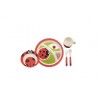 KIDS DINNER SET BAMBOO LADYBIRD