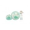 KIDS DINNER SET BAMBOO WHALE