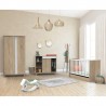 ARMOIRE 2 PORTES BLANC LIN NOVA