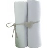 LOT DE 2 DRAPS HOUSSE BLANC/BLANC - 60X120CM - JER