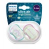 SUCETTE ULTRA AIR NUIT - LOT DE 2 - 0-6 MOIS - PHOSPHORESCENT