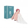 PELUCHE A BISOUS MANCHOT ROSE