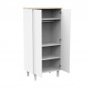 ARMOIRE 2 PORTES ELEONORE BLANC