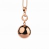 BIJOU GROSSESSE BOLA - DESIGN OR ROSE AVEC PENDANT COEUR