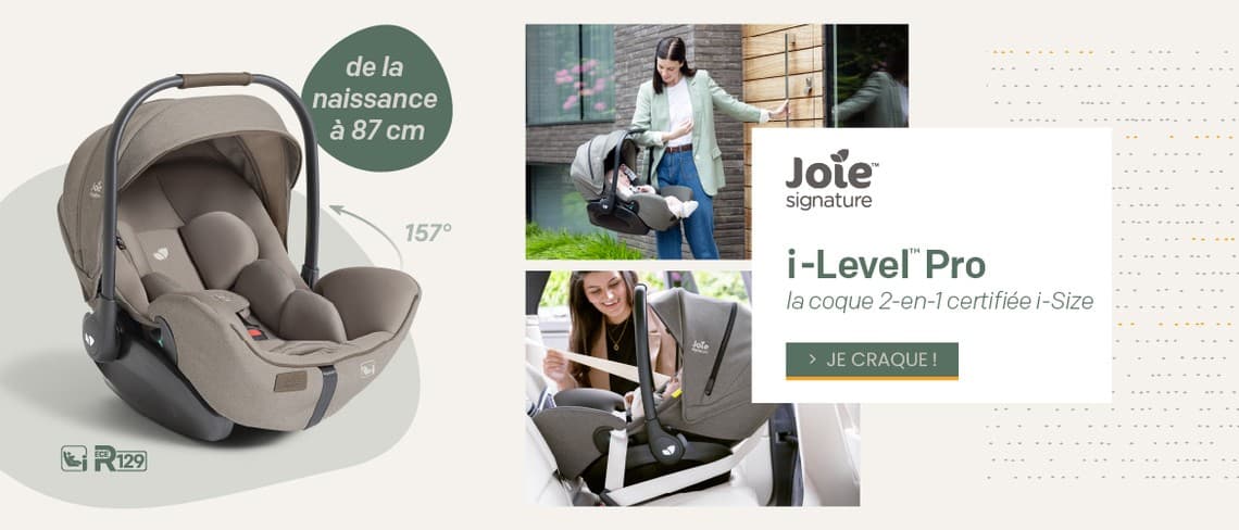 Un siège auto i-Level Pro installé sur sa base