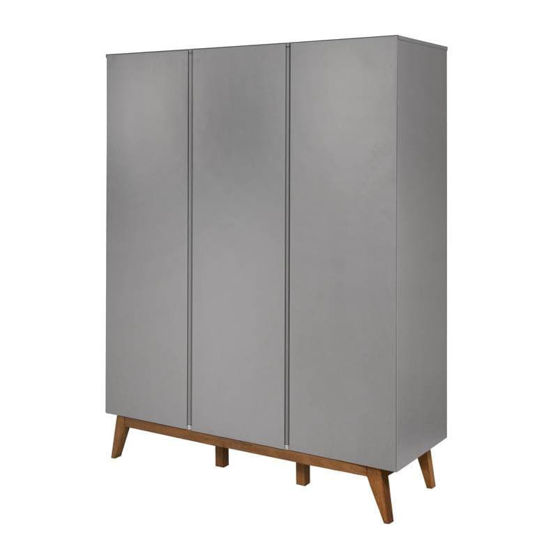 Armoire 3 Portes Trendy Griffin Grey, trendy quax gris 152x52x198h — vue 3 sur 5