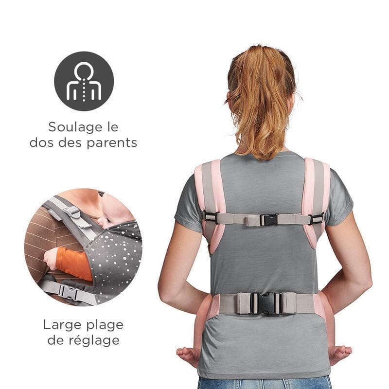 Kinderkraft Baby Carrier Nino Confetti Pink, 35,5 x 62 x 46 cm — vue 2 sur 2