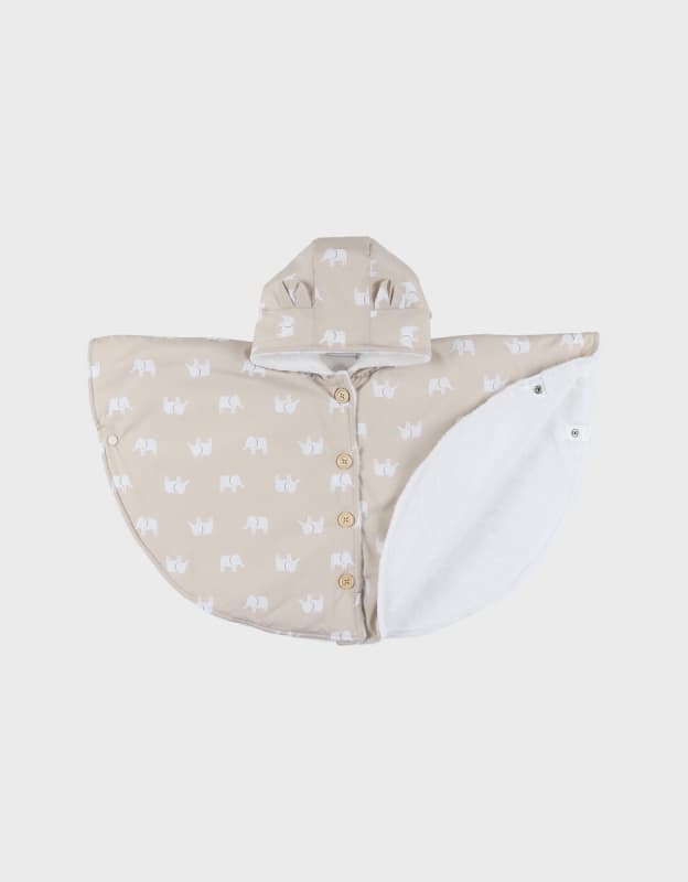 Poncho Deperlant, creme 18m mix_match noukie's — vue 1 sur 3