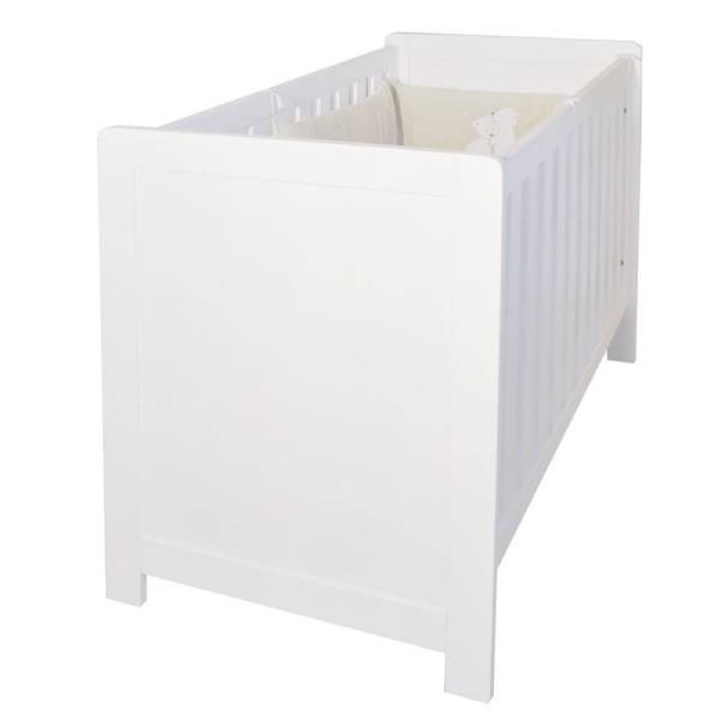 Lit Bebe 60x120 Blanc Bois Massif Simply Dailys, simply dailys lasure blanc