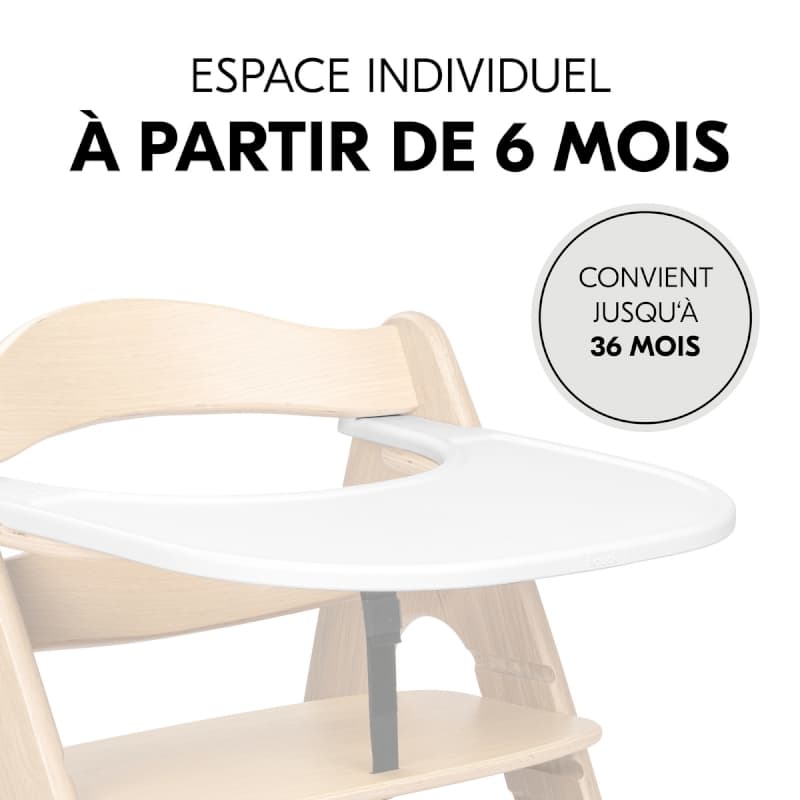 Arketa Click Tray, accessoires de chaise haute hauck white a-23 — vue 5 sur 5
