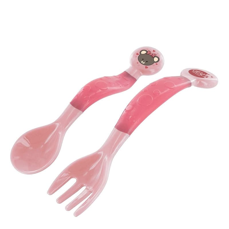 Couvert Flexible - Rose, repas rose