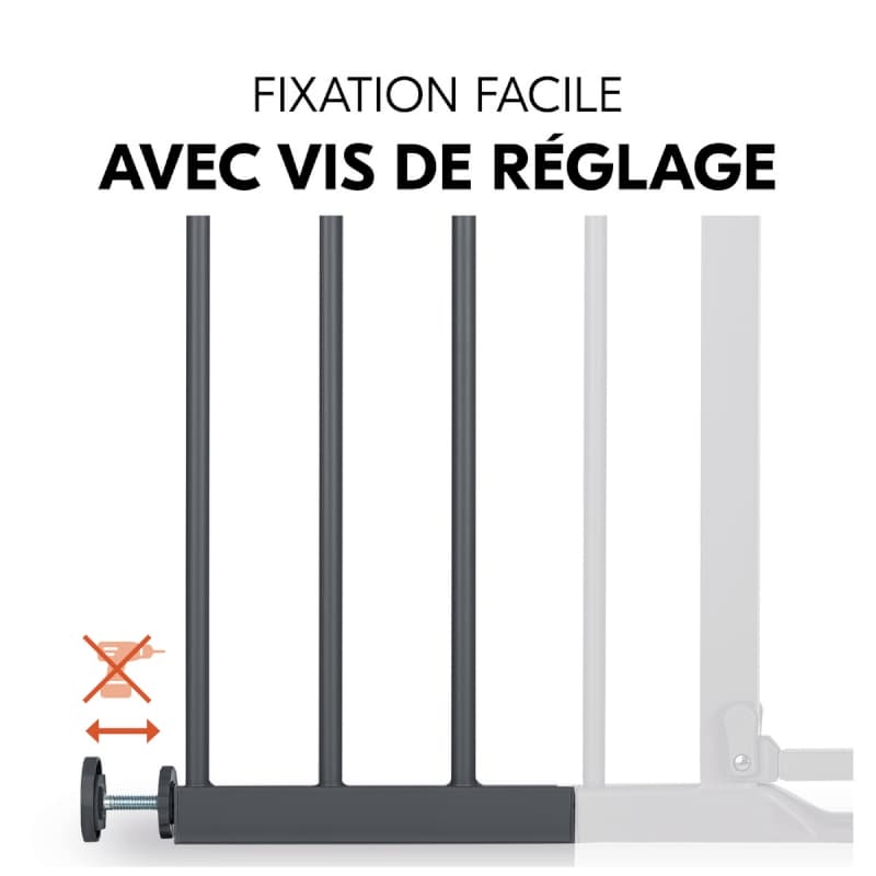 Safety Gate Extension 21 Cm, dark grey 22x2.5x77 cm 2023 — vue 9 sur 9