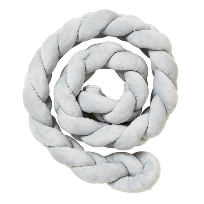 Coussin Tresse Tricolore 300cm Gris, gris babycalin paris 300