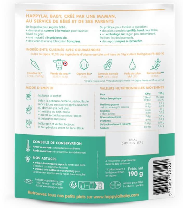 Ma Purée de Carottes et Veau 9m — vue 3 sur 3