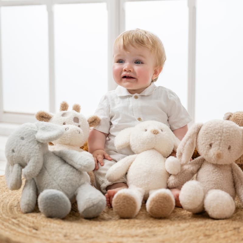 Peluche Elephant, teddy bouclette nattou 25/03 — vue 3 sur 3