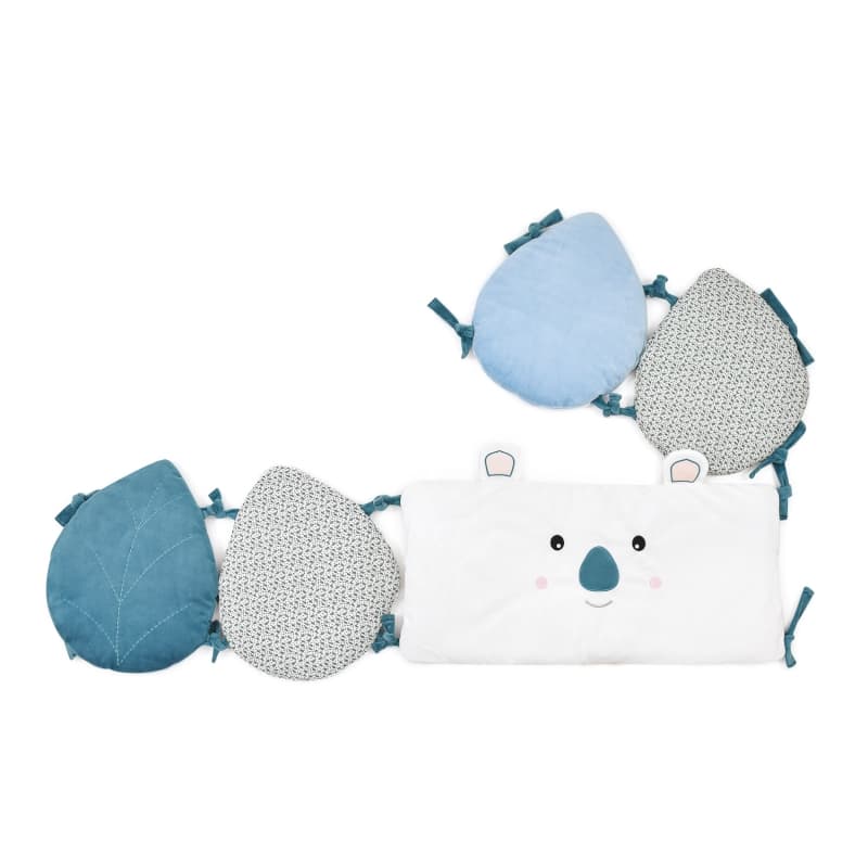 Yoca le Koala Tour de Lit, bleu 180x30cm doudou sensoriel doudou et compagnie a-24 h-24 — vue 1 sur 4