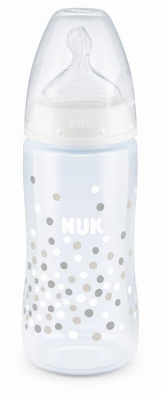 Biberon Fc+ Tc 300ml Silicone 0-6m M Mixte, nuk blanc 0-6 mois per