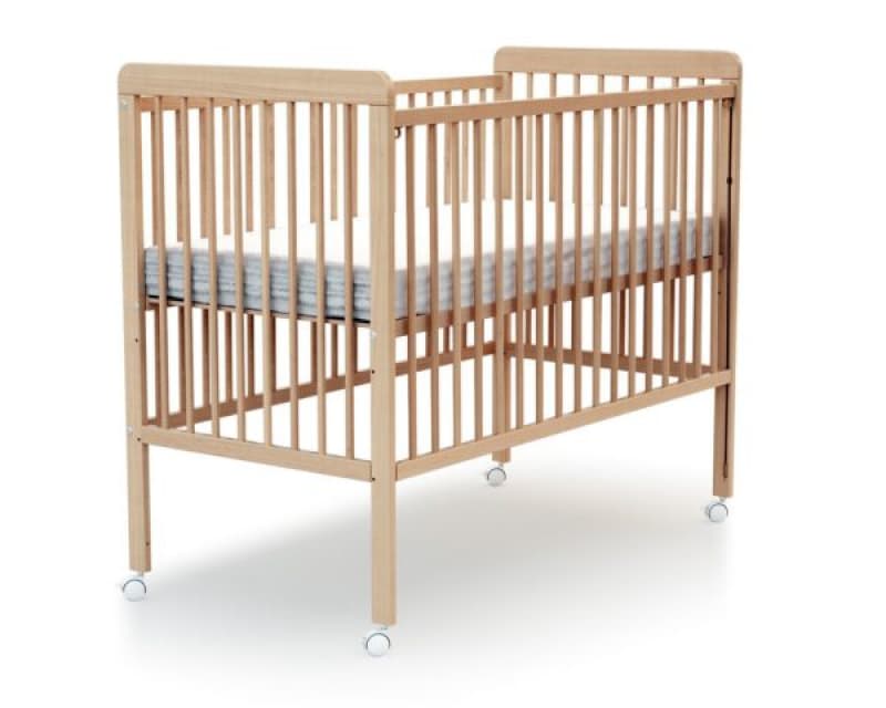 Lit Bebe Coulissant, hetre verni 60x120 cm essentiel taille unique at4 — vue 3 sur 4