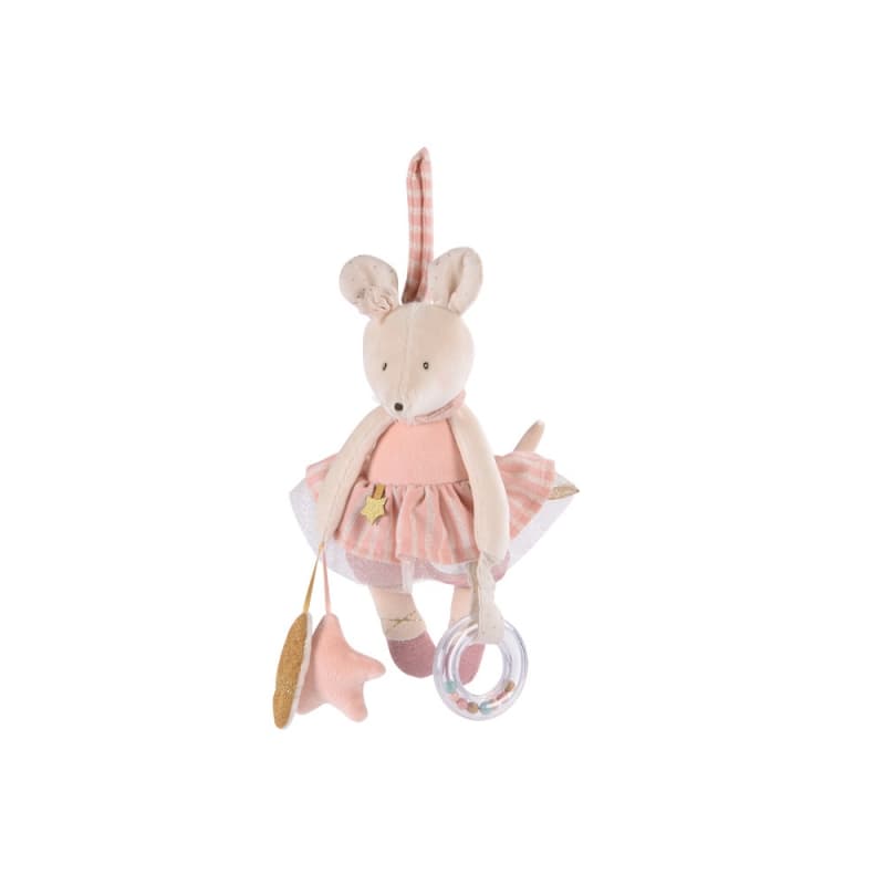 Souris d'Activites a Suspendre la Petite Ecole de Danse, la petite école de danse moulin roty rose/crème 0x0x34 p-e-a-h 2024 — vue 2 sur 5