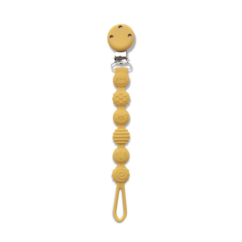 Attache Sucette Silicone, jaune lorelli 25/03 — vue 1 sur 3