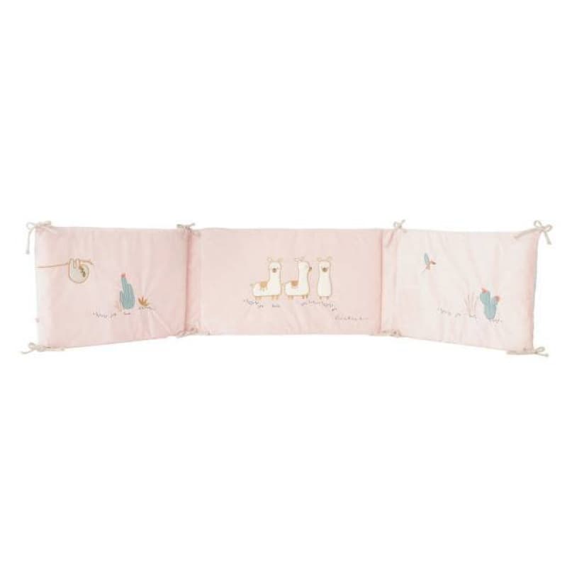 Tour de Lit Rose Veloudoux® 33cm Moris Sacha, rose clair permanent — vue 1 sur 2