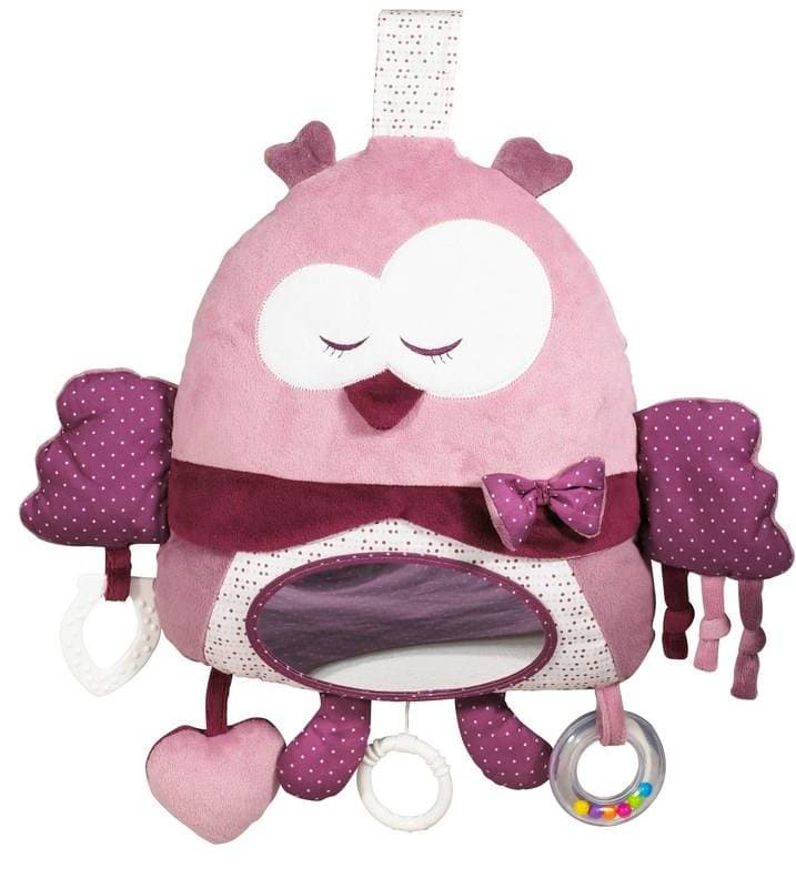 Led Musical Mam'zellebou, mam'zellebou sauthon baby deco rose/blanc l 43 x h