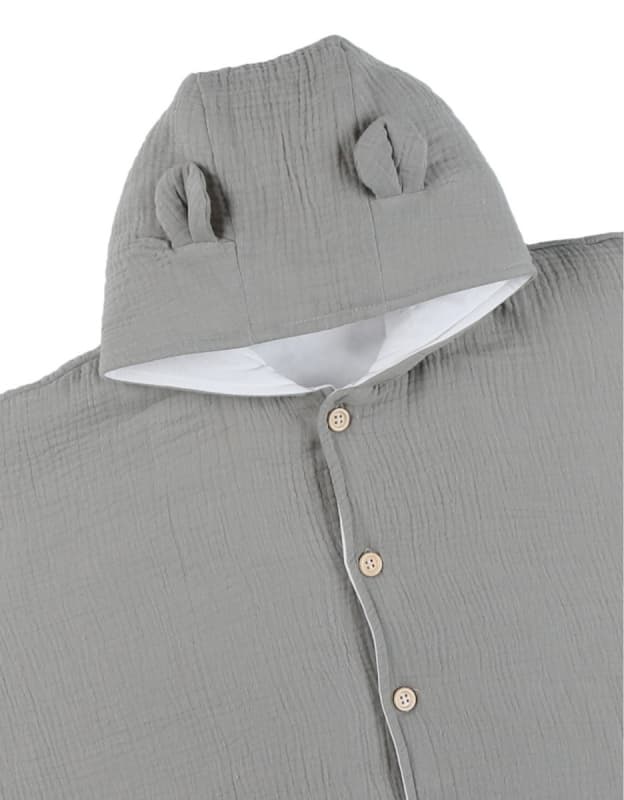 Poncho, Mousseline Bio, vert 6-18m m&m 2026 noukie's — vue 3 sur 3