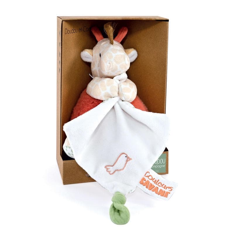 Girafe Pantin avec Doudou, beige 15cm doudou raconte doudou et compagnie a-24 h-24 — vue 2 sur 2