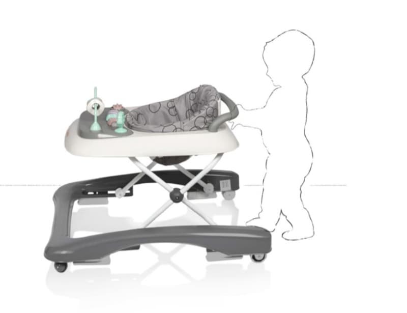 Baby Walker Pio Dot Gray — vue 1 sur 4