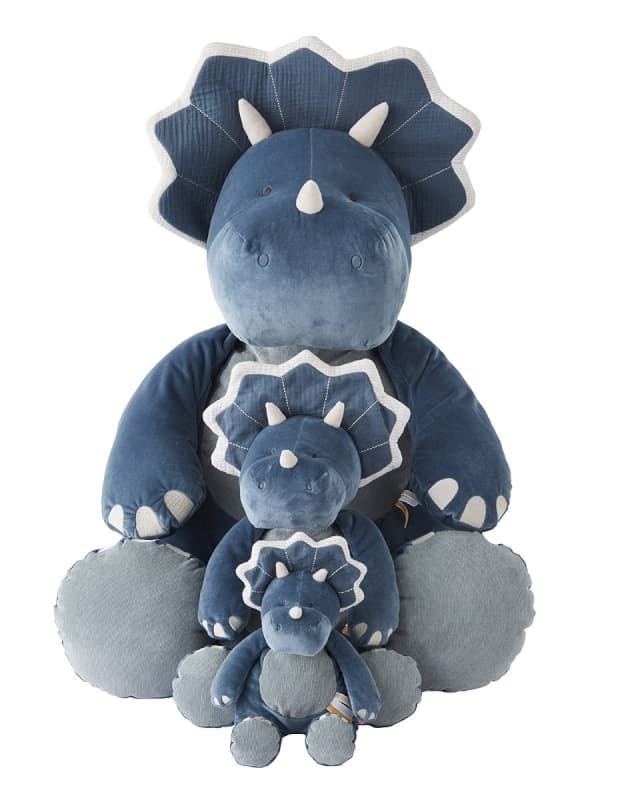 T&s Ops Dino Peluche Medium, Veloudoux, tigastegi bleu p 2022- — vue 1 sur 4
