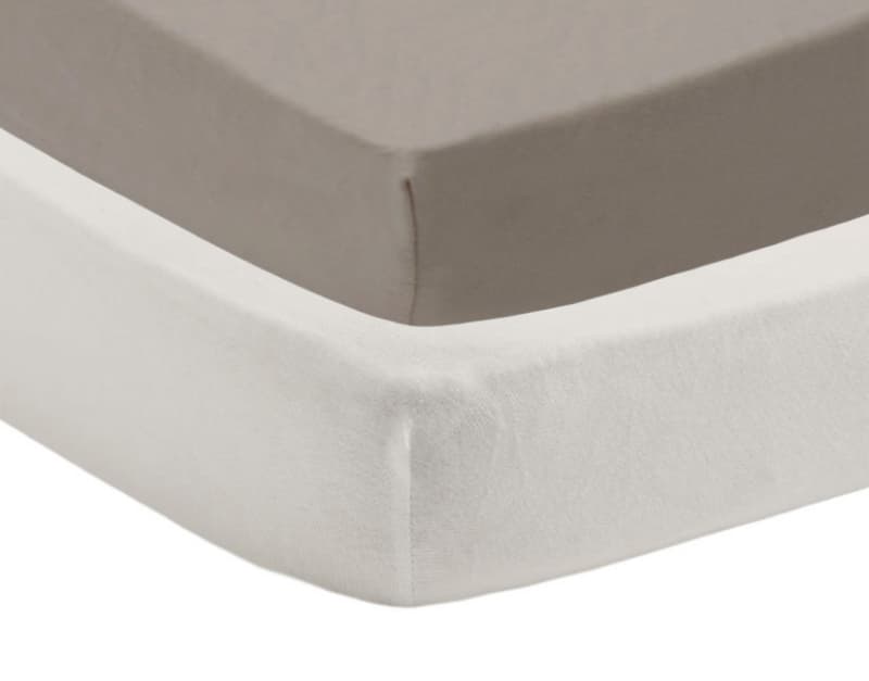 Lot 1 Alese + 1 Drap Housse, blanc/sable 60x 120cm poyet motte fee moi dormir 2026 — vue 1 sur 2