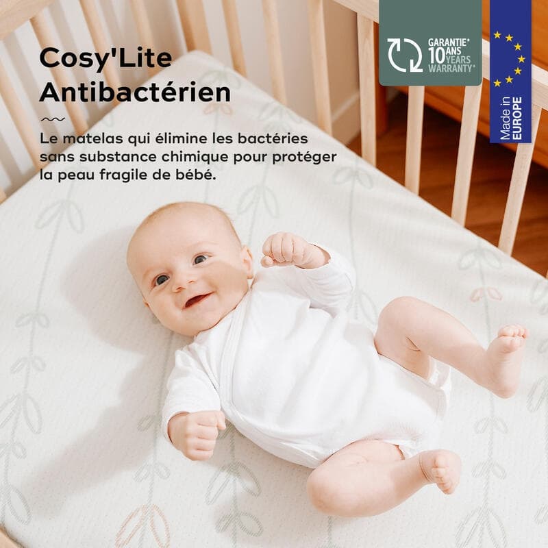 Matelas Cosy'lite Antibacterien 70 X 140 Cm, confort babymoov — vue 2 sur 5