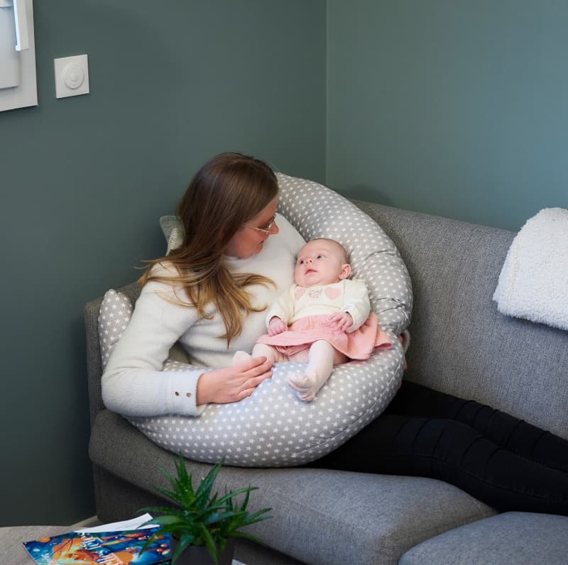 Coussin de Maternite et d'Allaitement, gris — vue 2 sur 3