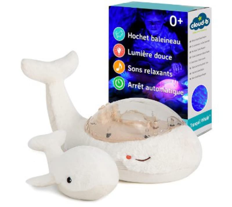 Tranquil Whale - White, multisensory cloudb 30x24x19 — vue 1 sur 2