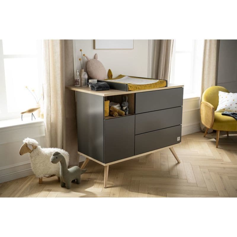 Grand Dispositif a Langer Gris Boreale, boreale gris volcan sauthon original 115 x 10 x 77 — vue 1 sur 2