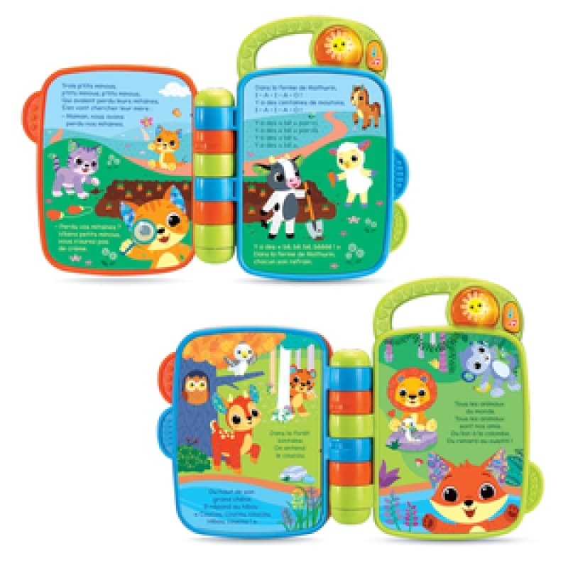 Livre a Comptines des P'tits Loulou, vtech baby vtech baby multicolore vtech — vue 4 sur 5