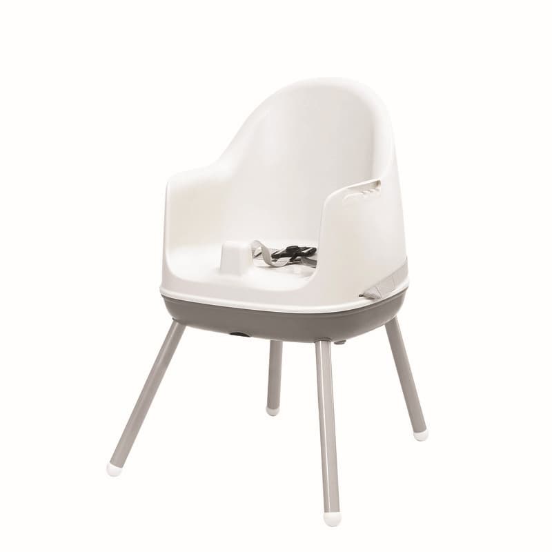 Chaise Haute 3 en 1, repas blanc / gris — vue 1 sur 4