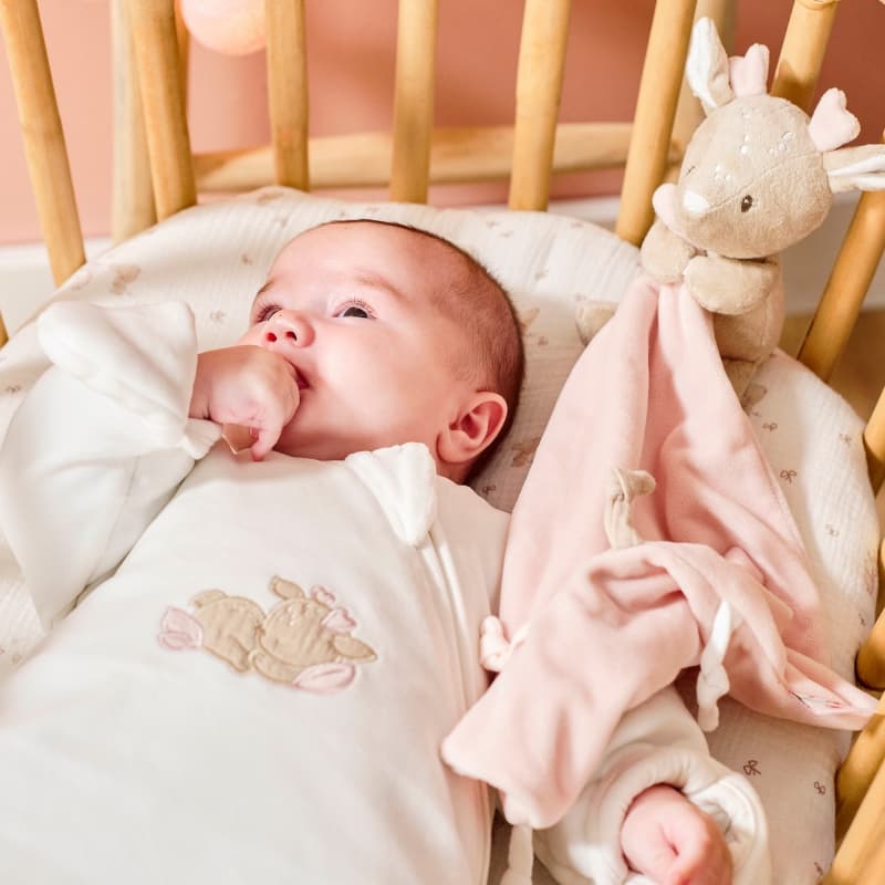 Doudou Calin Couverture Biche, rose 27x27cm fanfan nattou 25/07 — vue 3 sur 6