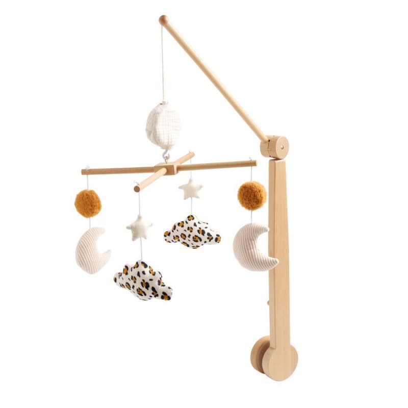 Mobile Musical Bois, leopard sauthon baby deco 25/09 — vue 1 sur 3