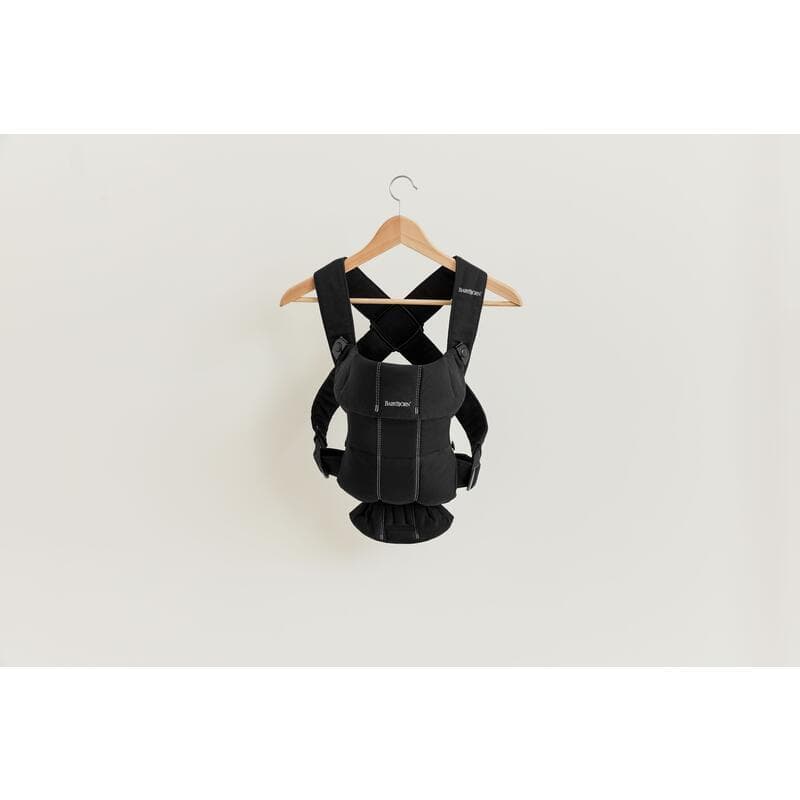Porte-bebe Mini, noir coton — vue 1 sur 5