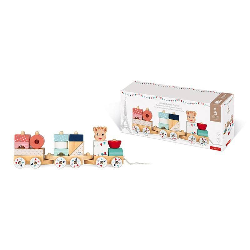 Train Sophie la Girafe, jouets d'eveil janod multicolore — vue 1 sur 2
