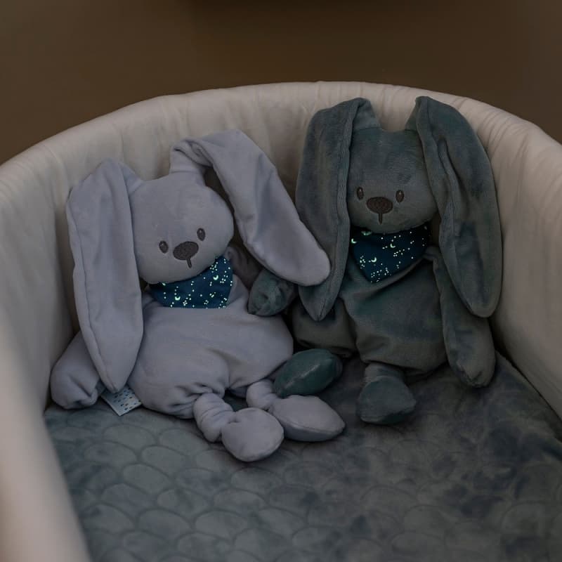 Peluche avec Bandana Glow, vert de gris 36cm lapidou nattou 25/03 — vue 2 sur 3