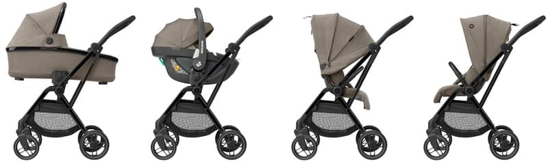 Leona2 Twillic (blck Glossy Frame & Blck Leather), truffle maxi cosi 24/09 — vue 3 sur 5
