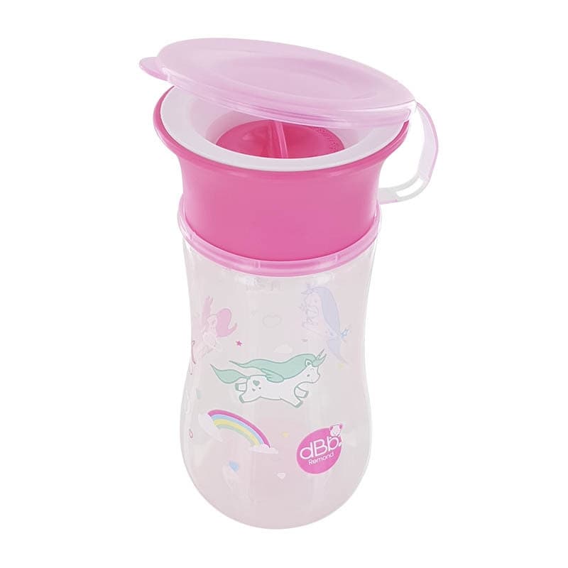 Tasse Dbb 360°- Rose Translucide, repas vert translucide