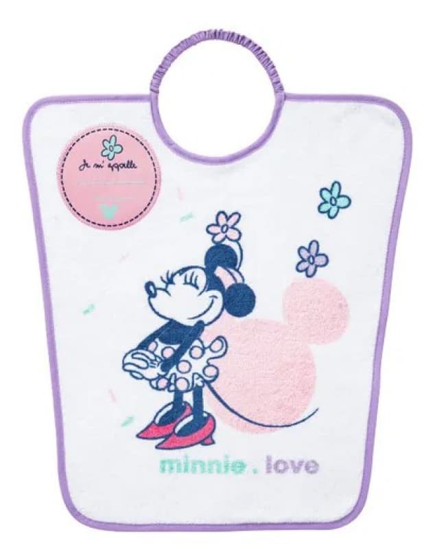 Bavoir Maternelle Minnie, minnie confettis disney 35x38 — vue 1 sur 3