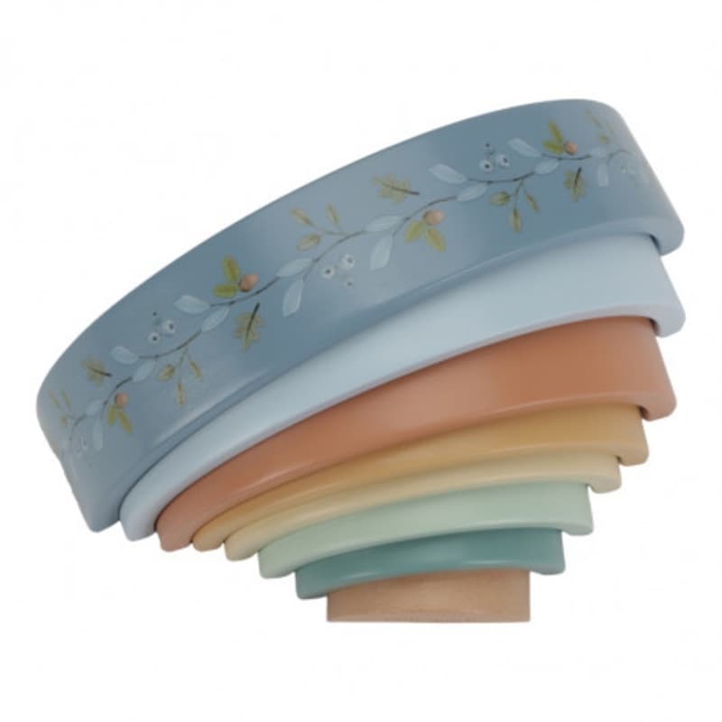 Arc-en-ciel Bois Fsc, multicolore bleu forest friends little dutch — vue 1 sur 2