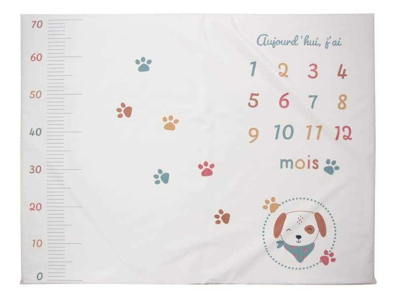 Tapis de Jeu + Anniversaire Toutou - 72.5x92x2.5cm, toutou babycalin 25/01