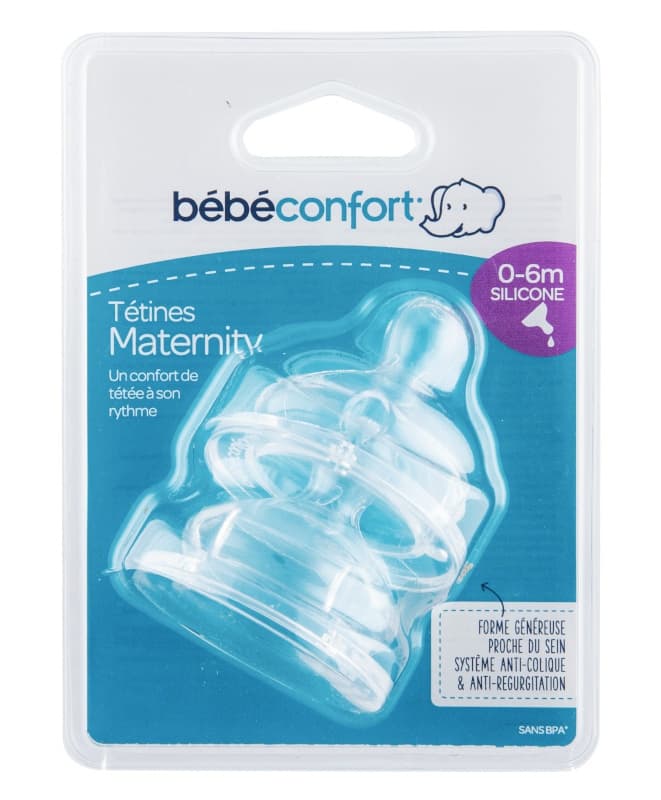 Tetine Emotion Silicone T0 - 0/6m - X2, bebeconfort — vue 1 sur 4