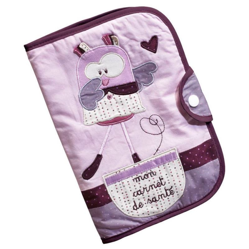 Protege Carnet de Sante Mam'zellebou, mam'zellebou sauthon baby deco rose/blanc 17 x 25