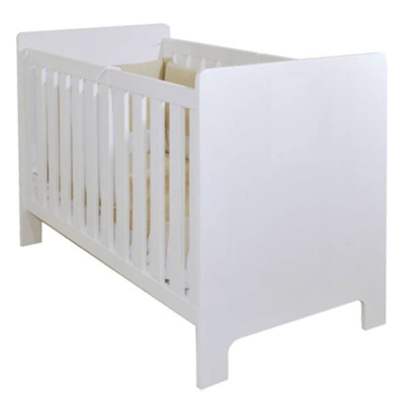 Lit Bebe 60x120 Blanc Bois Massif Dailys, dailys lasure blanc